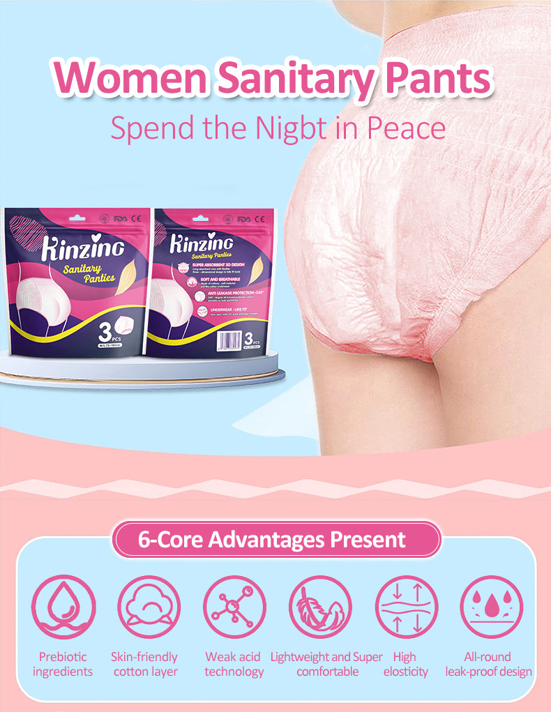 Menstruation Period Panties Soft Mesh Bladder Leaks Urinary Incontinence Underwear Menstrual Panties