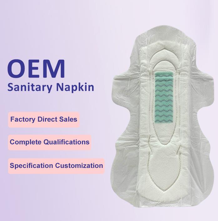 Comfort Softness Women Sanitary Pads Natural Cotton Sanitary Napkin, Breathable Ultrathin For Night Use