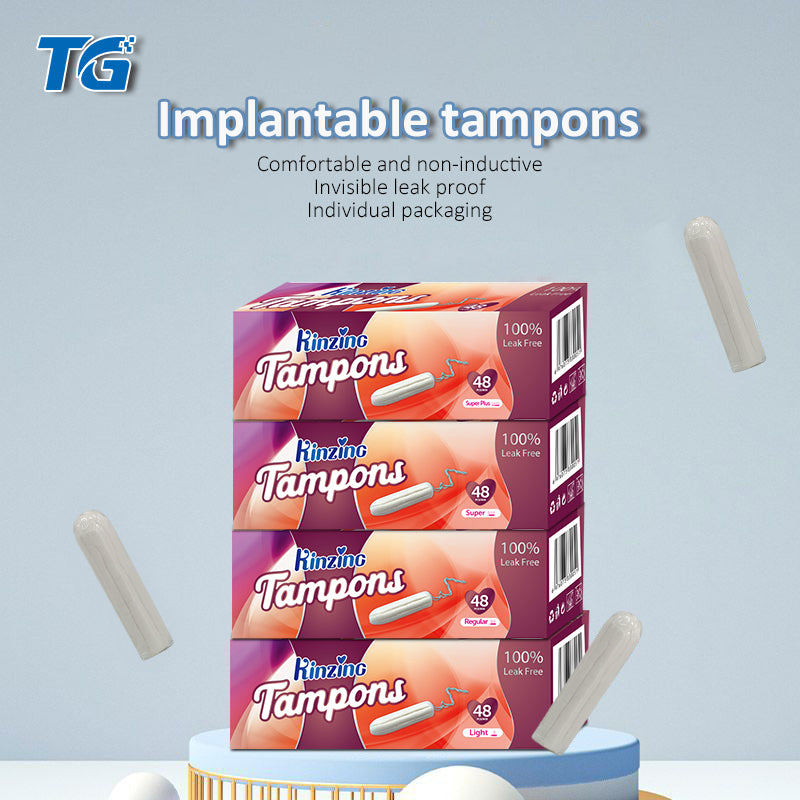 Wholesale Private Label Hygienic Biodegradable Women Organic Cotton Tampons Manufacturers Feminine Tampon